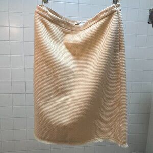 Banana Republic Cream Textured Wool Blend Skirt Size 4